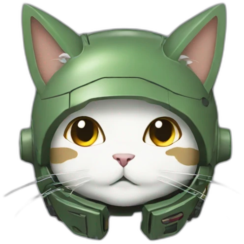 zaku with cat ears emoji