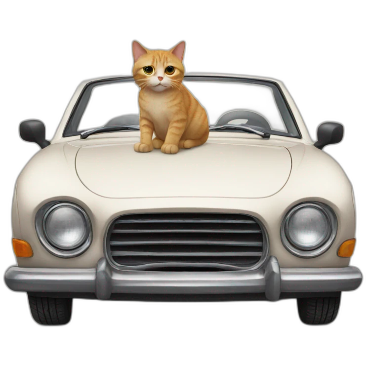 cat on a car emoji