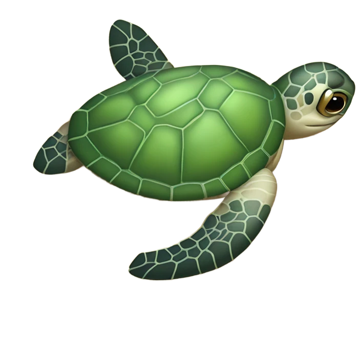 baby green turtle emoji