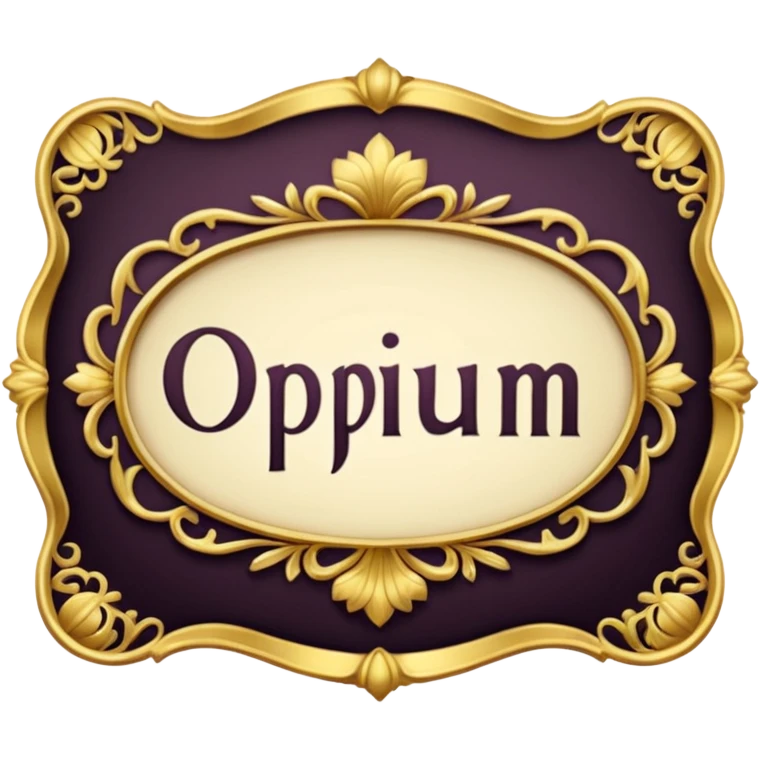 Opium label emoji