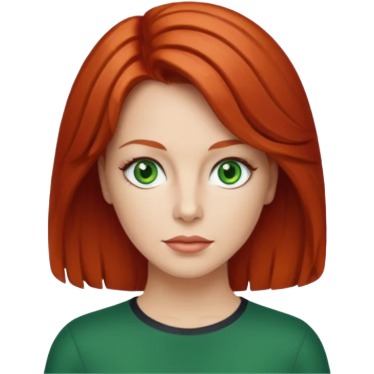 Lee Purcell with red medium hair emoji