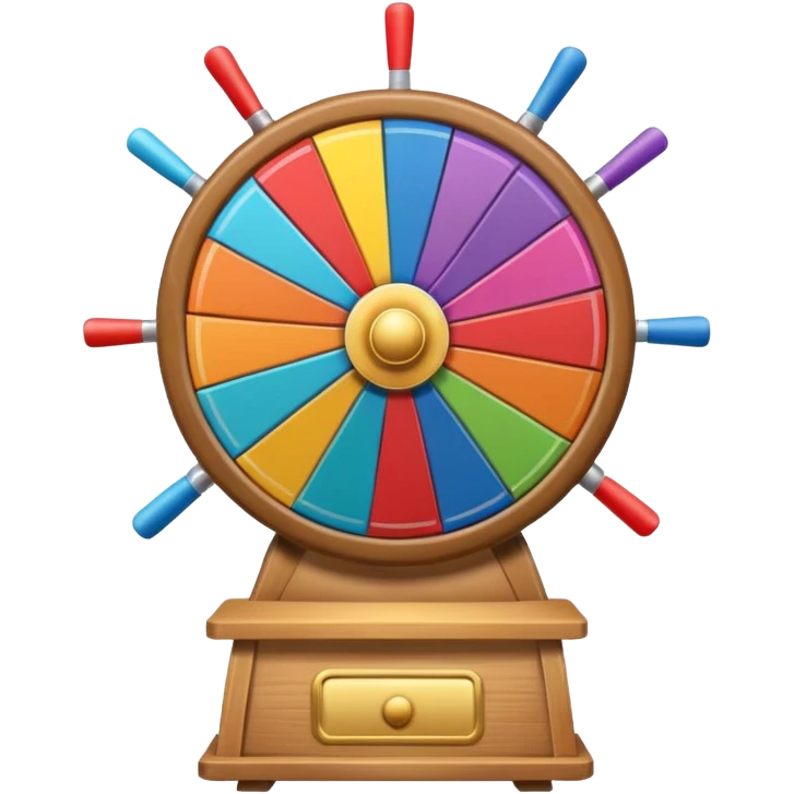 prize wheel front view emoji