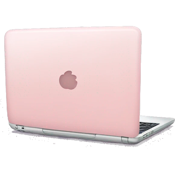 Light pink laptop emoji