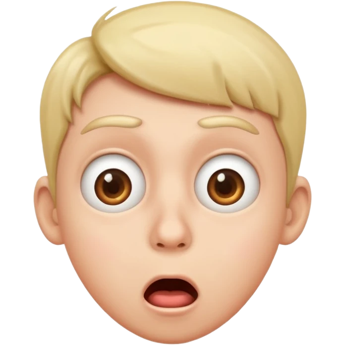Funny face shocked  emoji