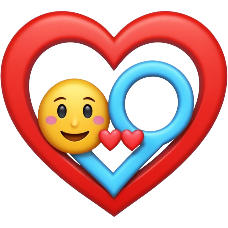 Quiero un emoji de amor y paz con la paloma blanca encerrada en un círculo y un corazón  emoji