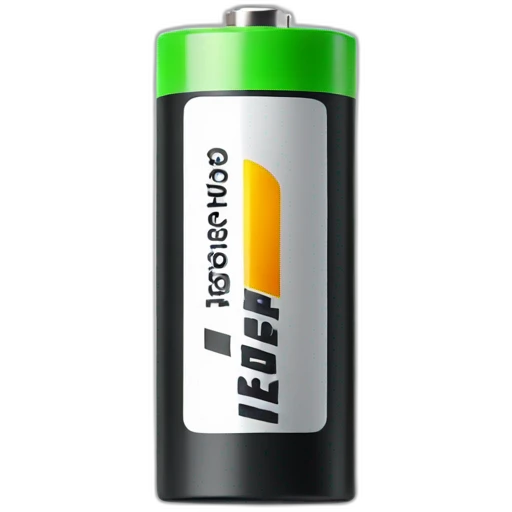 Energizer battery on simple background emoji
