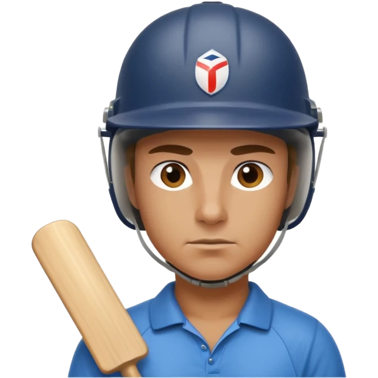 Cricketer emoji