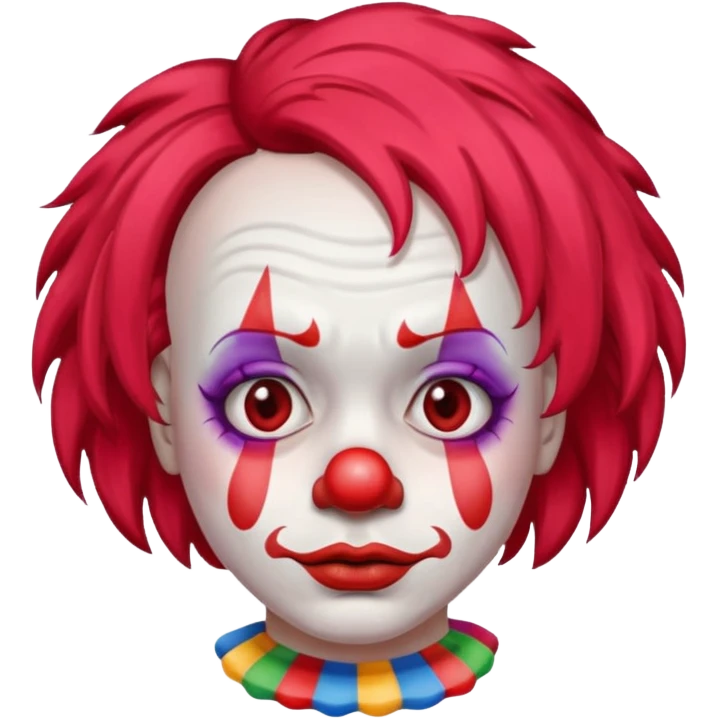 sad unhappy clown emoji