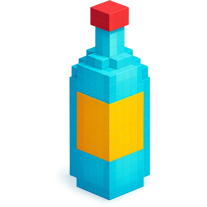 Borjomi bottle with a gold label emoji