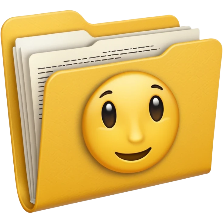 carpeta amarilla emoji