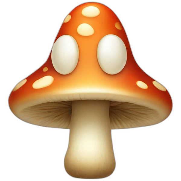 smiling mushroom emoji