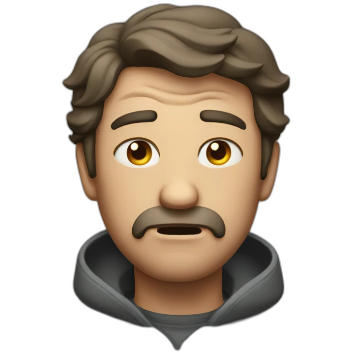 irritated man emoji