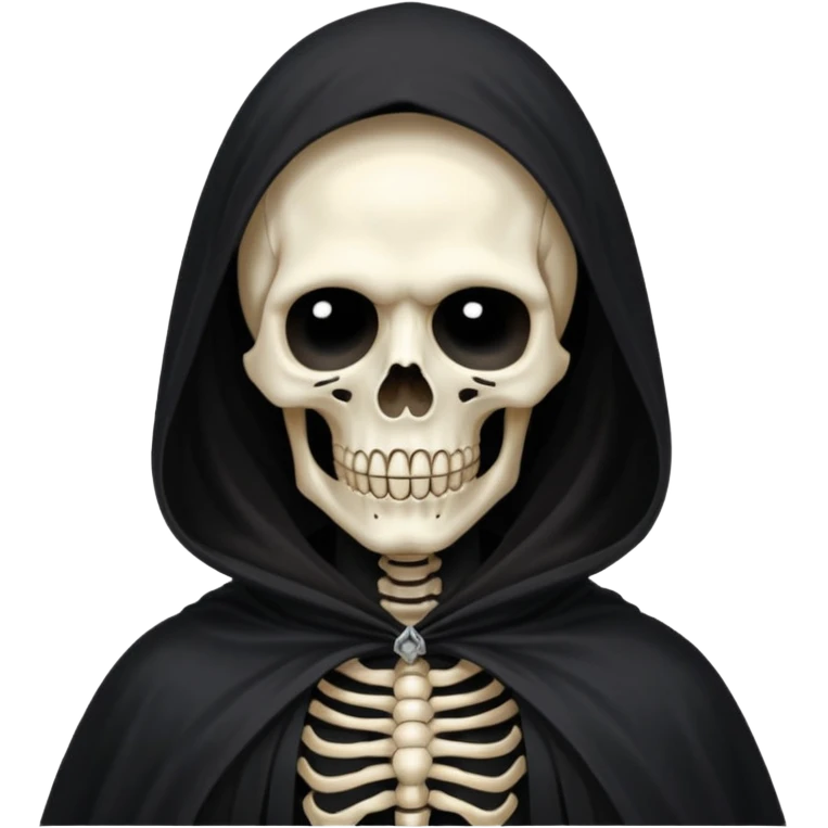 the death with black cloak emoji