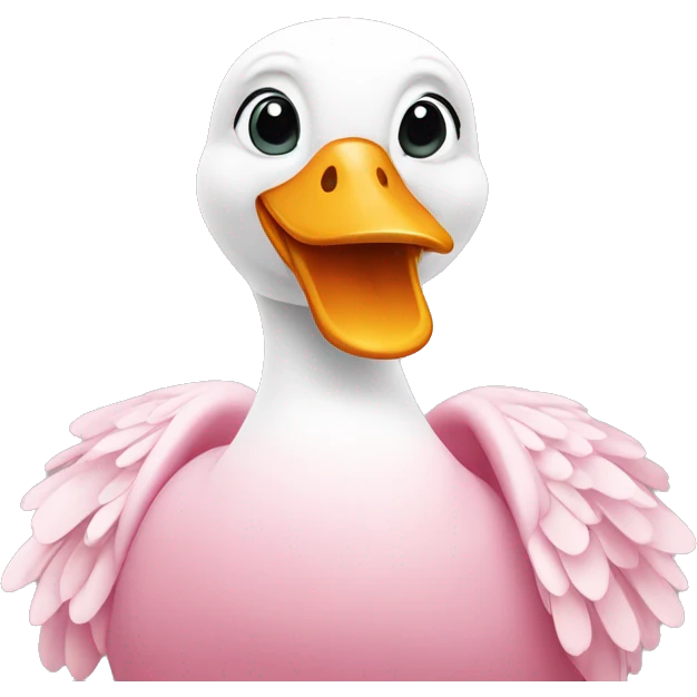 ente rosa mit schleife emoji