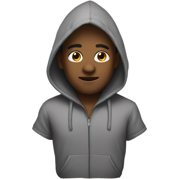 Me with hoodie emoji