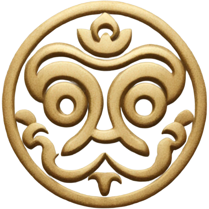 Balinese Hinduism symbol for good fortune emoji