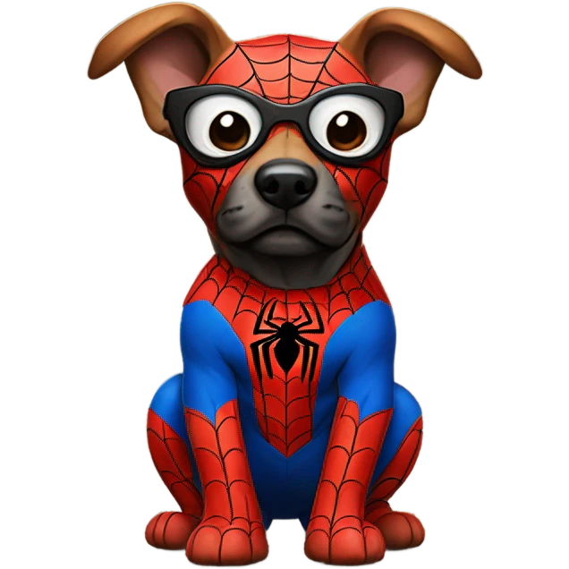 DOG in full SPIDER MAN emoji
