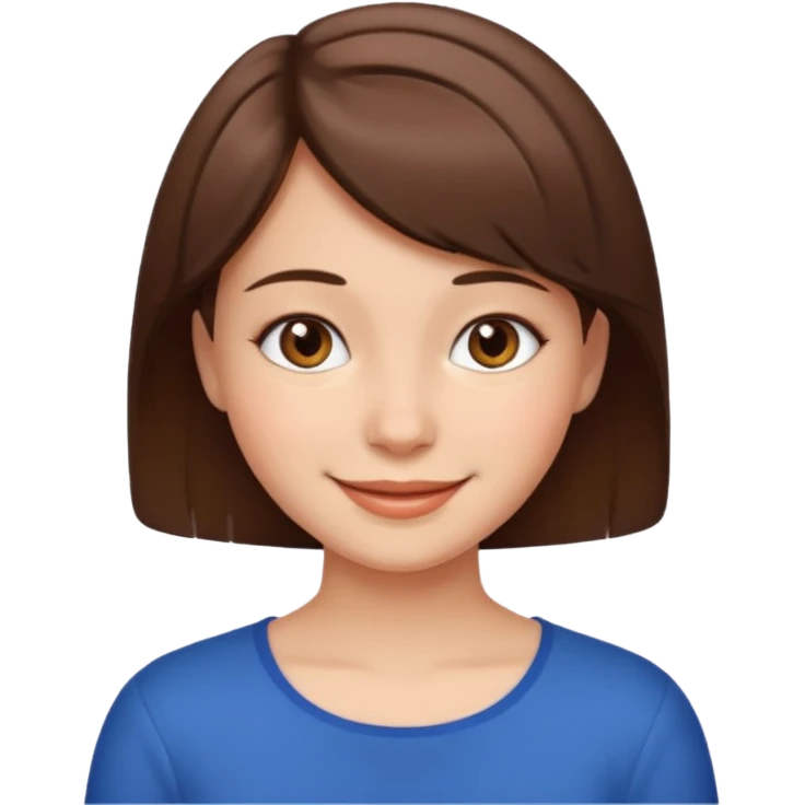 girl with short brown hair emoji