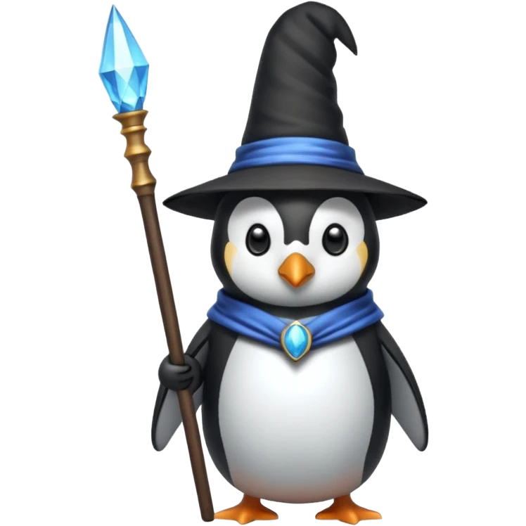 Penguin Wizard emoji