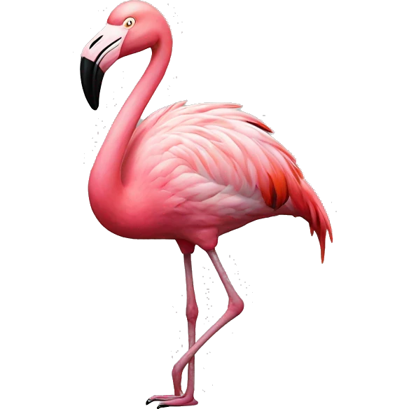 Stoned flamingo  emoji