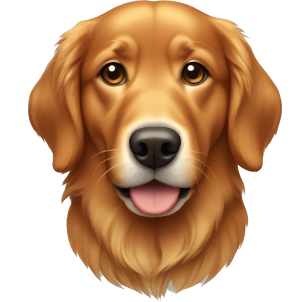Red golden retriever  emoji
