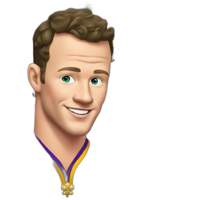 Jonathan Toews at Mardi Gras emoji