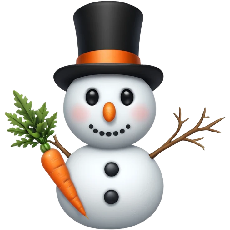 Christmas snow man emoji