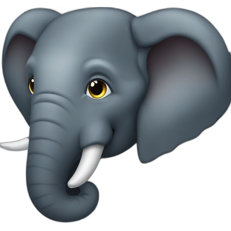 éléphant noir emoji