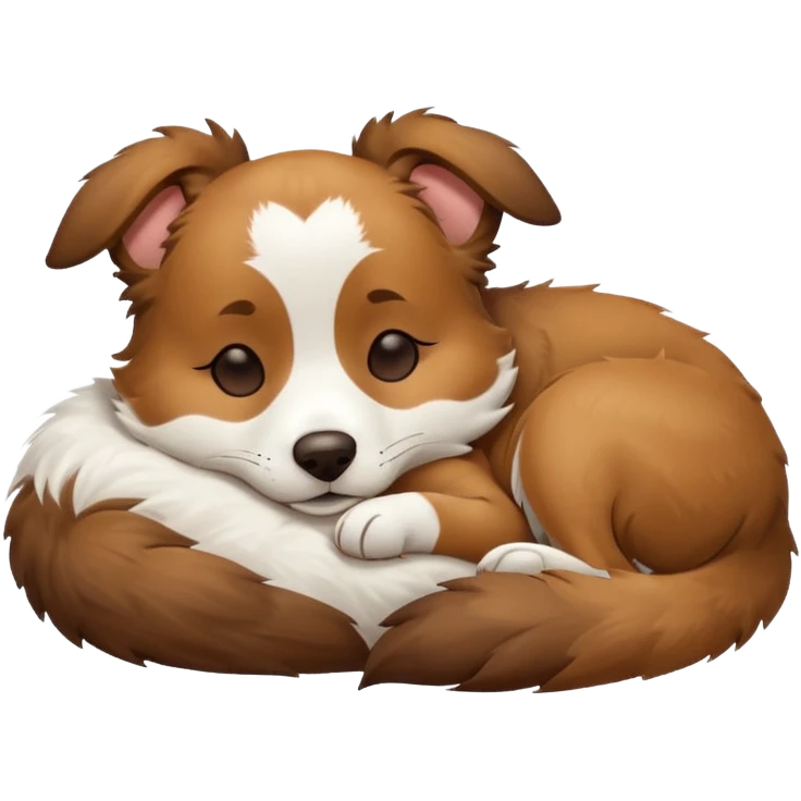 собака породи ауссі спить emoji