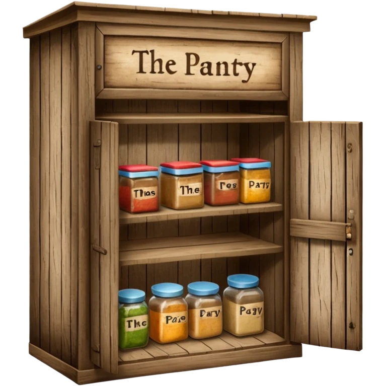 A food pantry with the words The Pantry written on it emoji