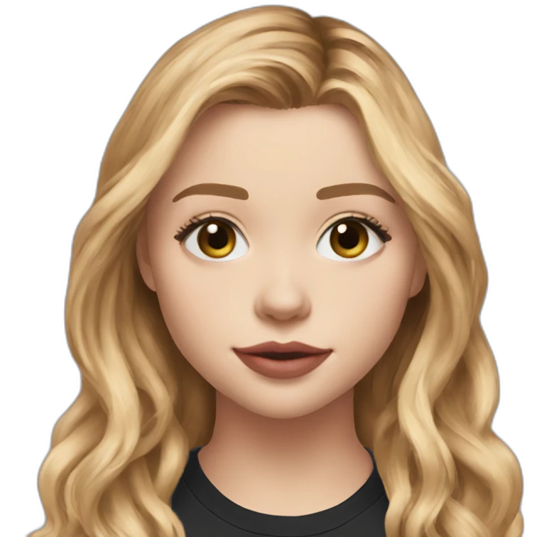 chloë grace moretz wearing tee emoji