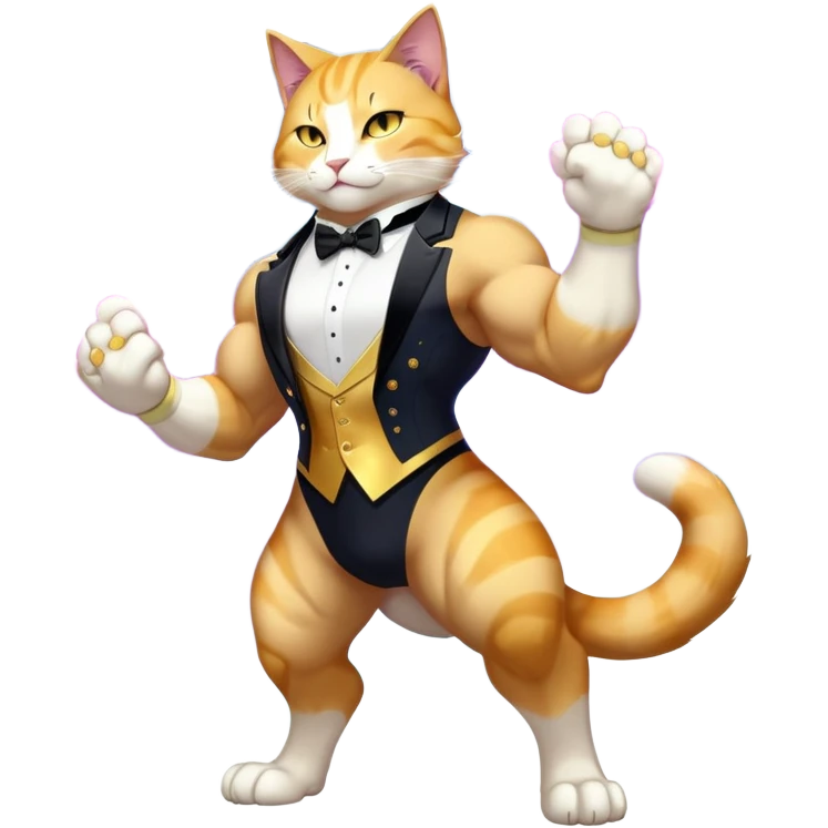 Transcendent celestial infinity cosmic galactic energy Mega neon unicorn dragon hydra hyper rare golden penguin Golden Divine god angel Omni Black and white Super muscular Buff sigma Gigachad cat full body tuxedo colored  emoji
