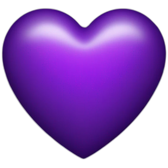 Purple heart emoji