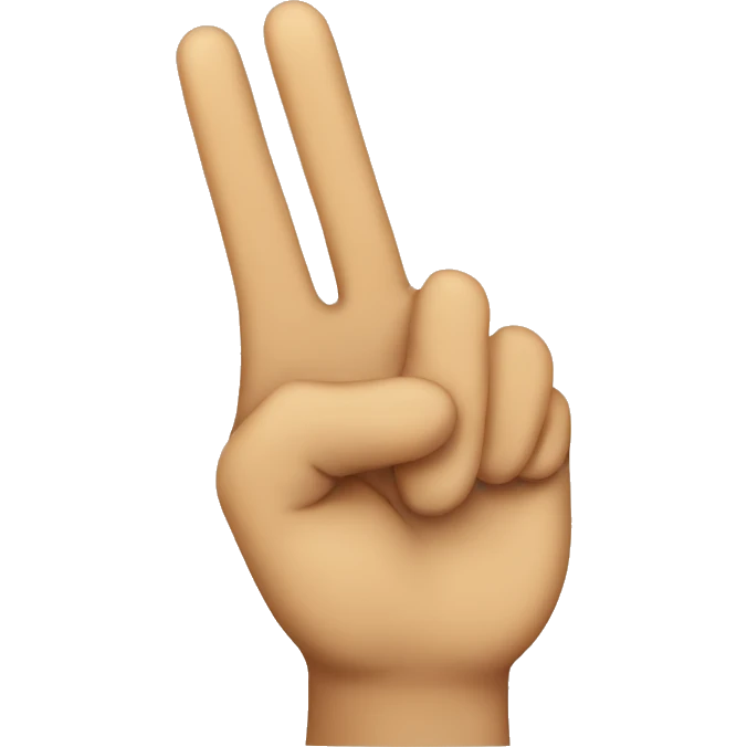 Peace sign emoji