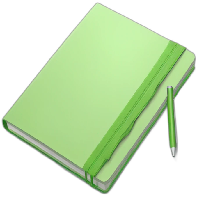 Light green notebook emoji