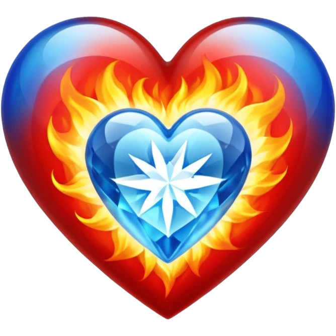 ❤️‍🔥💙 emoji