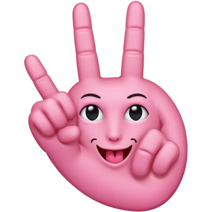 Heart and middle finger emoji