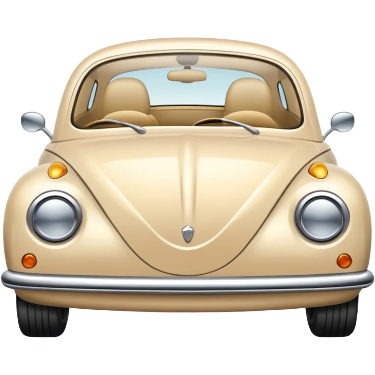 Beige cream car emoji emoji