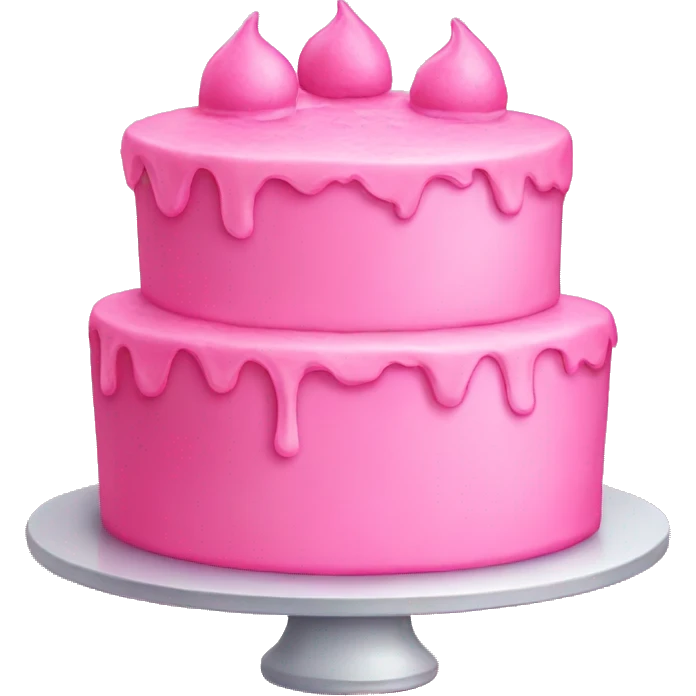 Pink cake emoji