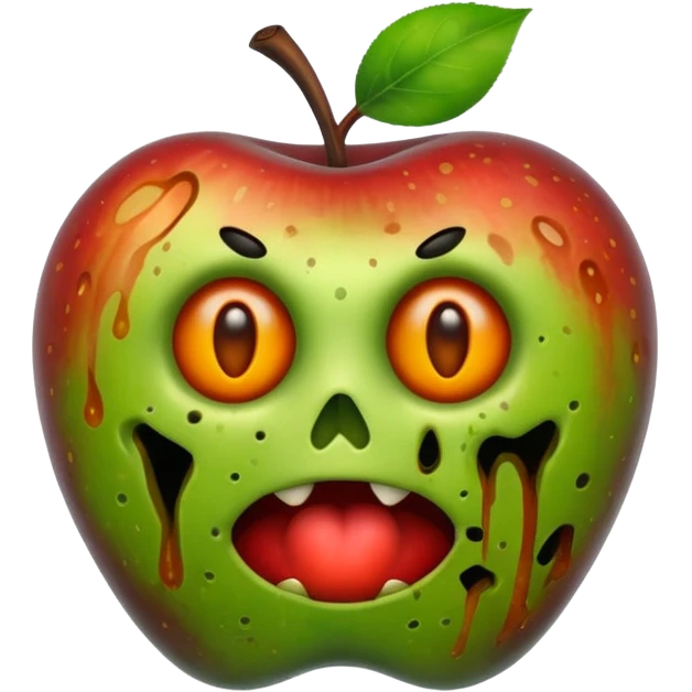 cursed apple emoji