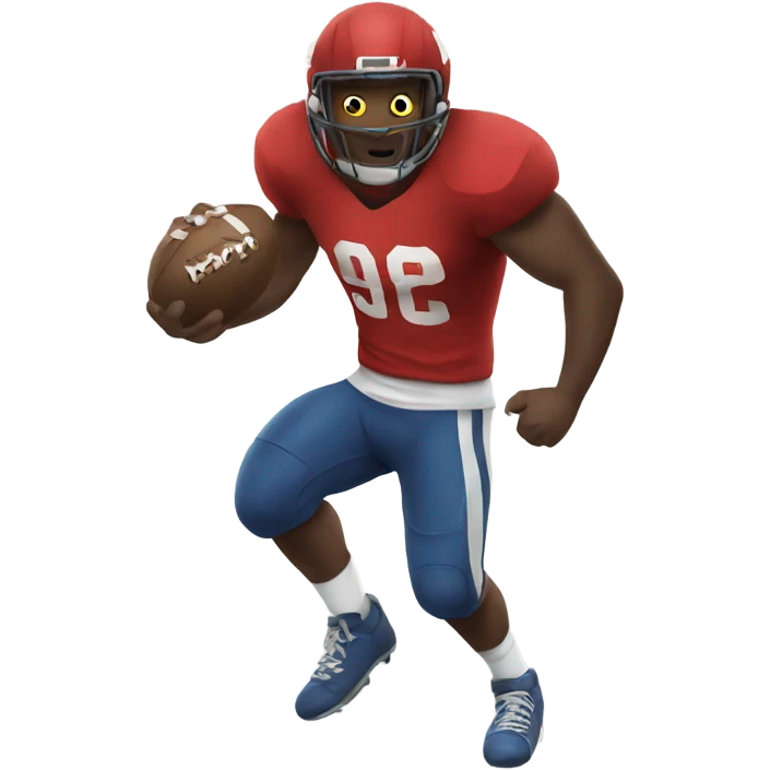 Beast playing football  emoji