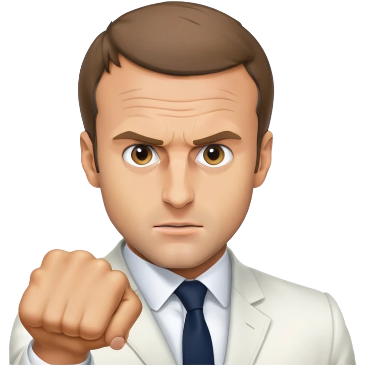 Macron qui se bat emoji