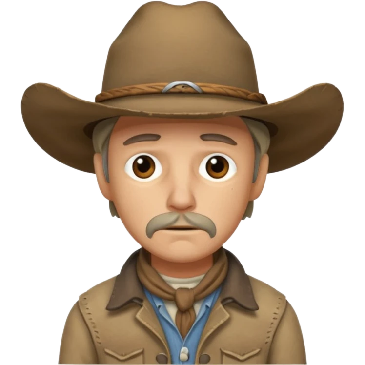 Tired cowboy  emoji
