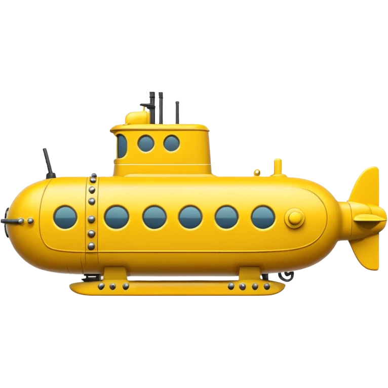 single submarine in cartoon  emoji