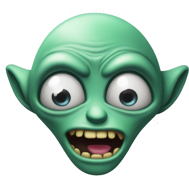 crazy alien emoji