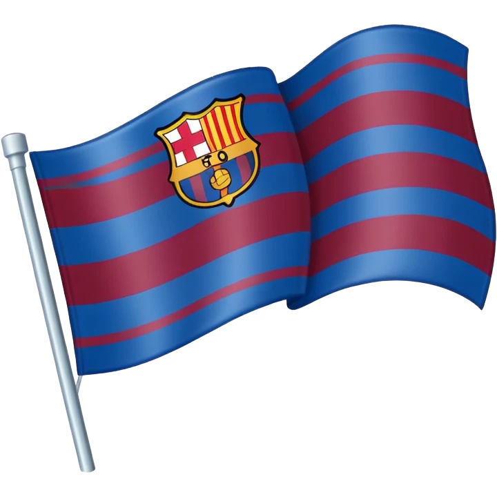 create a barca flag right now emoji