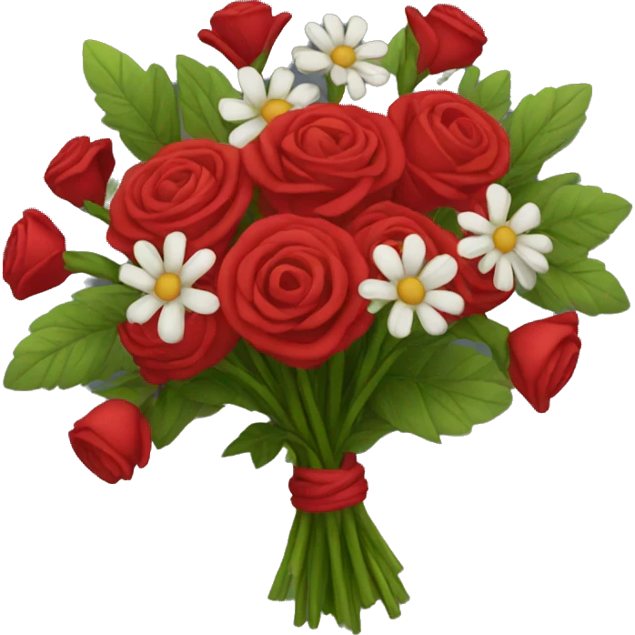 Red bouquet emoji