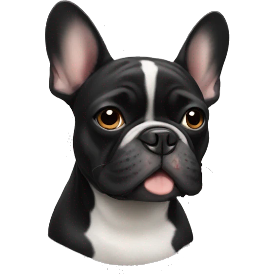 Black French Bulldog  emoji