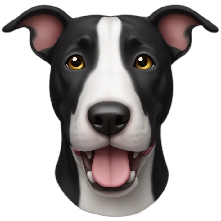 black bull terrier emoji