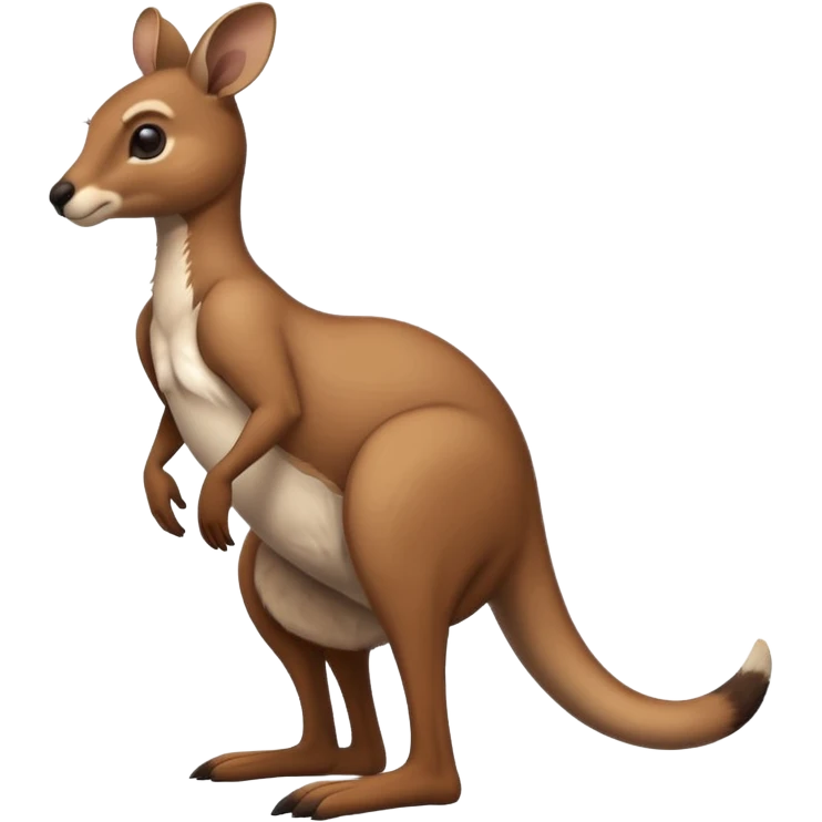 Kangaroo balancing on its tail emoji